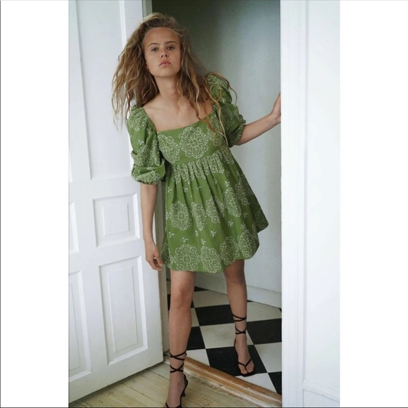 🔥 SOLD Zara embroidered puffed sleeve dress - Picture 14 of 16